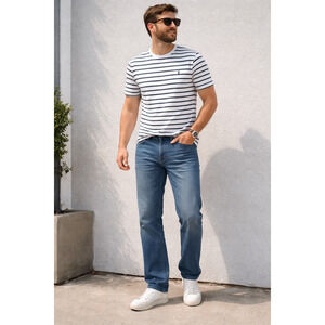 HILTI Straight-Leg‎ Mens Blue Jeans 36\29 Classic Fit Denim Utility Workwear Y2K